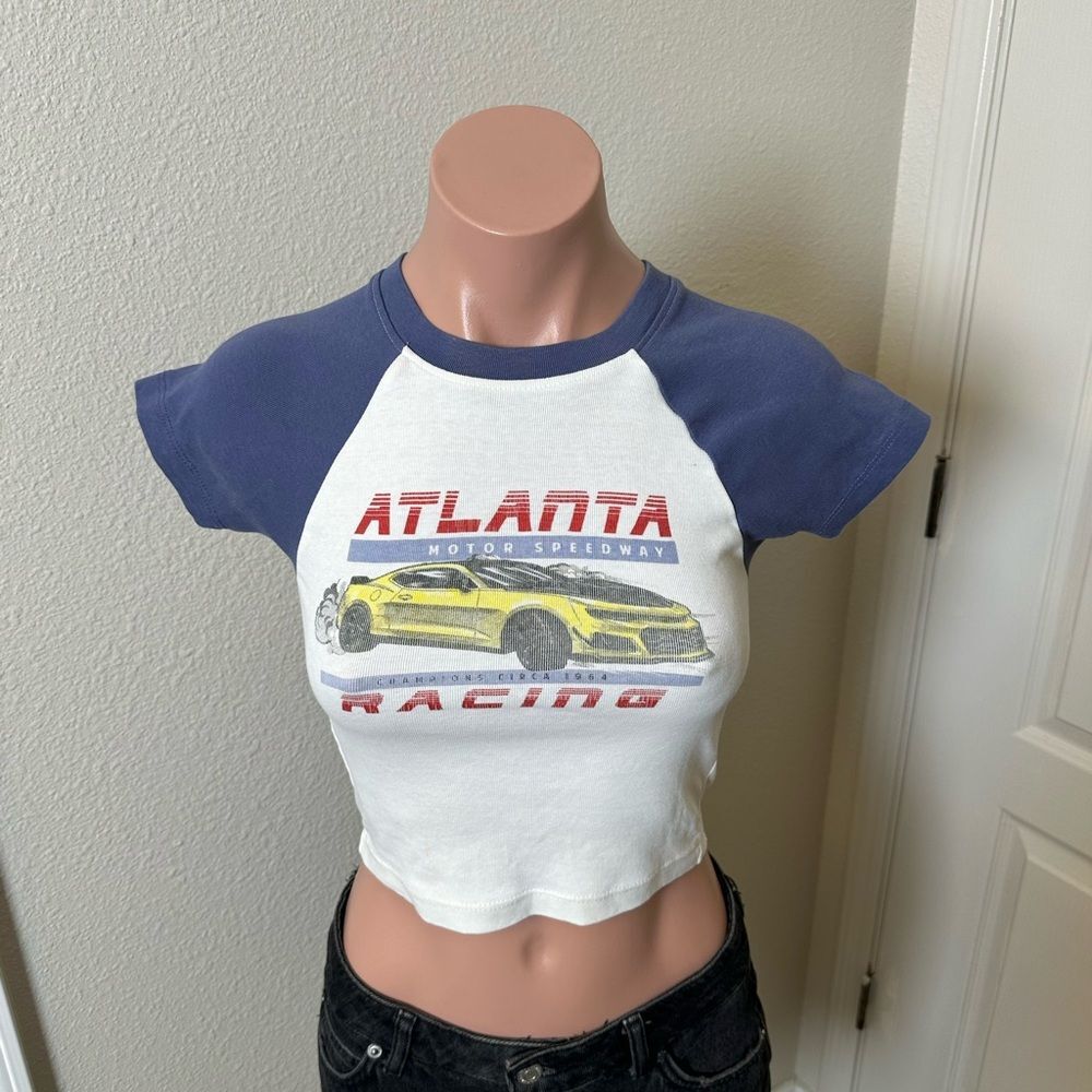 Full Tilt Atlanta Motor Speedway Racing Crop Top Sz XS